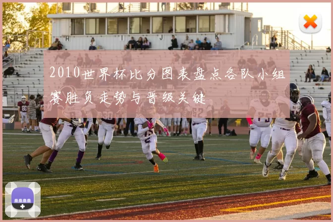 2010世界杯比分图表盘点各队小组赛胜负走势与晋级关键